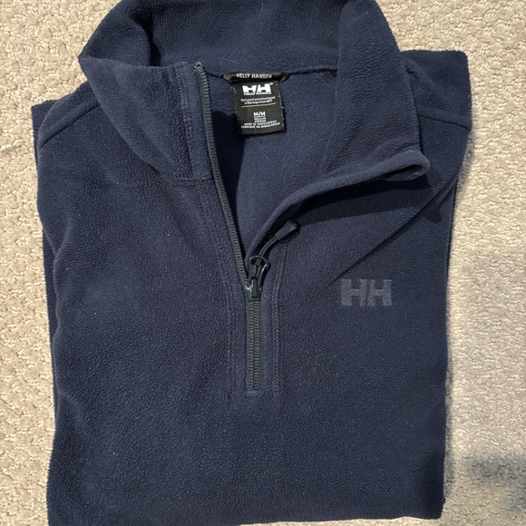 Helly Hansen Men's Navy 1/4 Zip Fleece - Picture 1 of 3